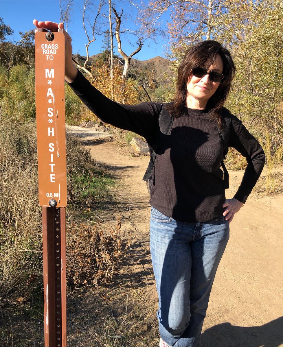 KimberStanphill's tweet photo. Hiking to the #Mash set was a fantastic and beautiful experience!  Thanks @PJSActor for having the best ideas!  #mashset #goodtimes #hikingadventures https://t.co/OTAS7yzSSe