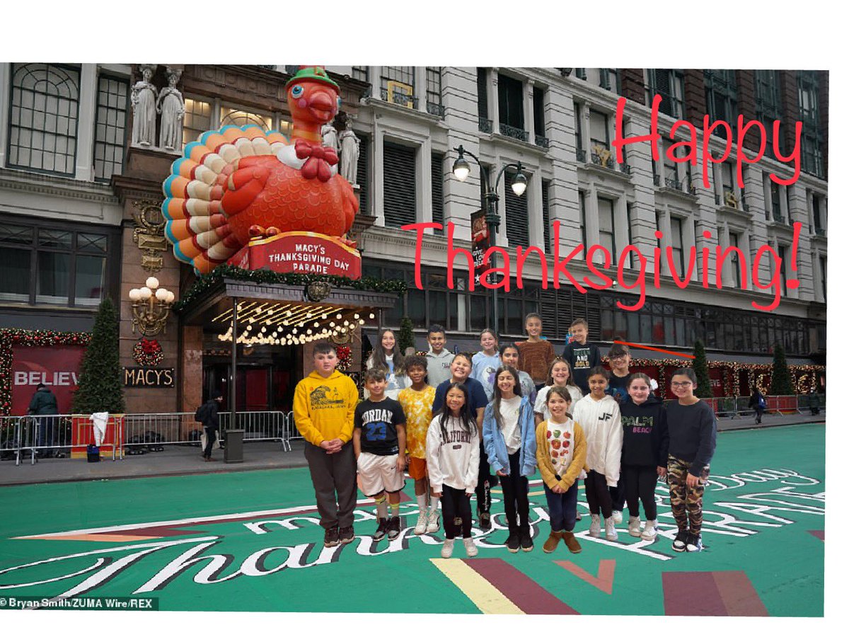 Happy Thanksgiving from Class 5B! <a href="/WaverlyParkElem/">Waverly Park Elementary School</a>