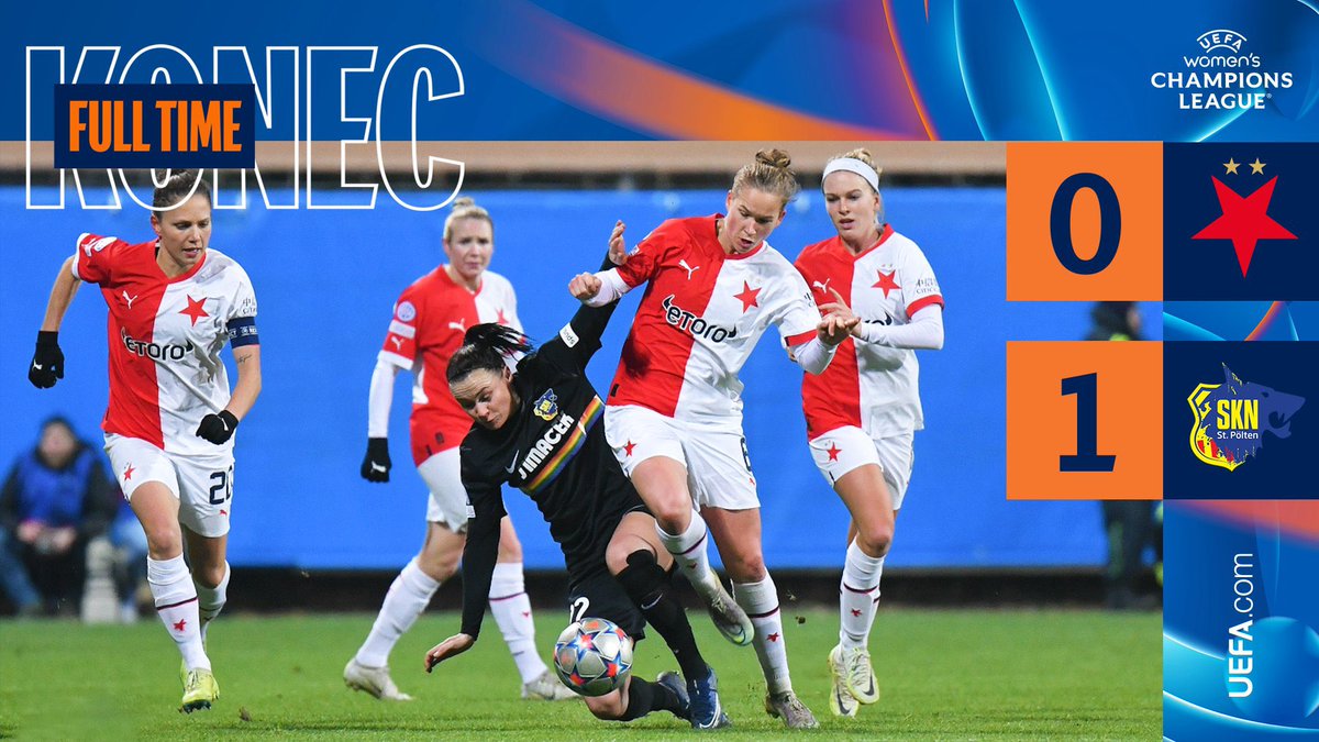 SlaviaZeny's tweet photo. ⏲️ KONEC | Bojovné utkání rozhodla v nastaveném čase Mikolajová a slávistky tak ani tentokrát na body nedosáhly 😞 #slapol #UWCL https://t.co/aeupGsLVVa