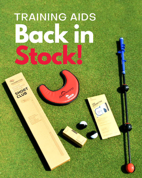 The most reliable helpers in your club bag are back! Our training aids are back just in time to make a better you for the fast-approaching new year. Get yours today at shop.leadbetter.com.