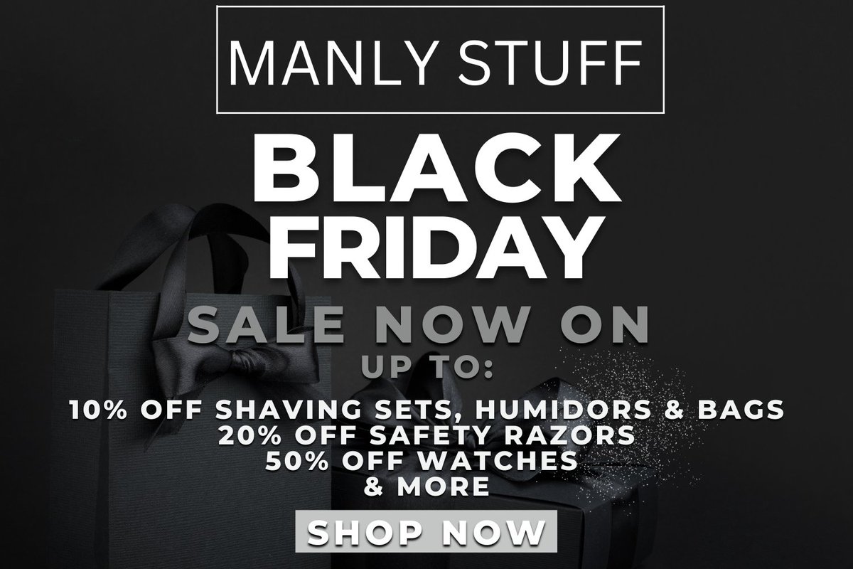 OUR FULL BLACK FRIDAY SALE IS LIVE! MASSIVE DISCOUNTS, UP TO 50% OFF SOME PRODUCTS.

We are giving discounts off the majority of our best selling items - limited sale stock per items! 

SHOP HERE: buff.ly/2HJ2AEY