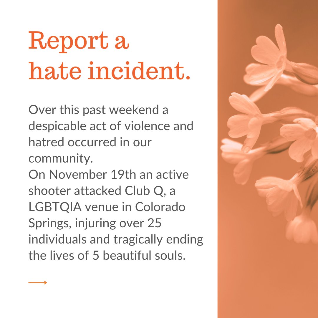 GettingToWeInc's tweet image. In honor and memorium of:
Kelly Loving
Raymond Green Vance
Ashley Paugh
Daniel Aston
Derrick Rump.
#GettingToWe #Equity #TransLivesMatter #StopTheHate #ClubQ #EqualRights #ColoradoSpringsStrong

Learn how to support the community on our full post.
bit.ly/3GG12Ny