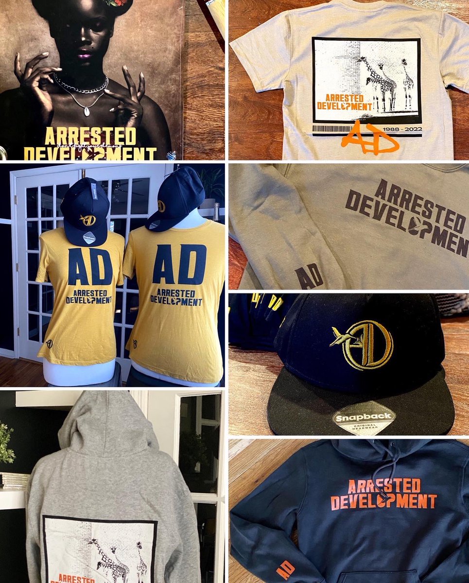 ADtheBand's tweet photo. The temps may be dropping outside but our merch shop is heating up with new AD gear hot off the press! Chk out (link in bio) to grab your new hoodie or sweatshirt today. ✊🏾🙌🏽

#bandmerch #merchandise #bandgear #concertgear #merchtable #hishoodie #herhoodie https://t.co/p8CiVHKW0s https://t.co/jhYiehbzZ2