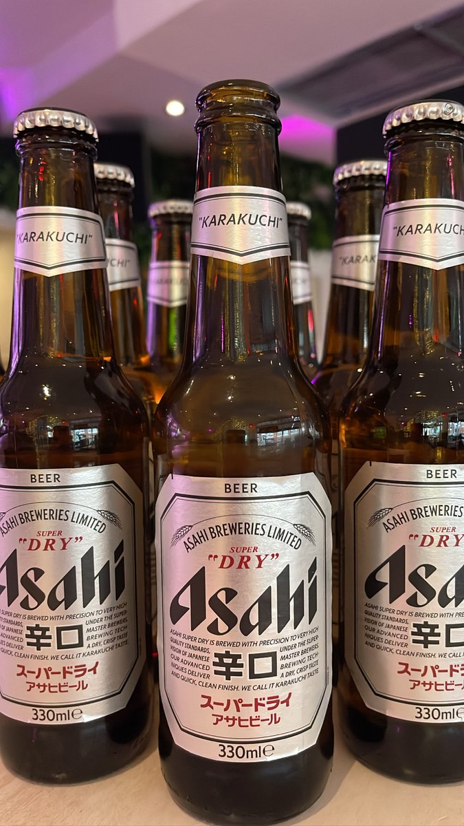 Lager!? 

Yes! We have Asahi, bucket of 5 for £20, available all day! 

Other lagers available including Birra Moretti, Peroni &amp; Estrella Damm!