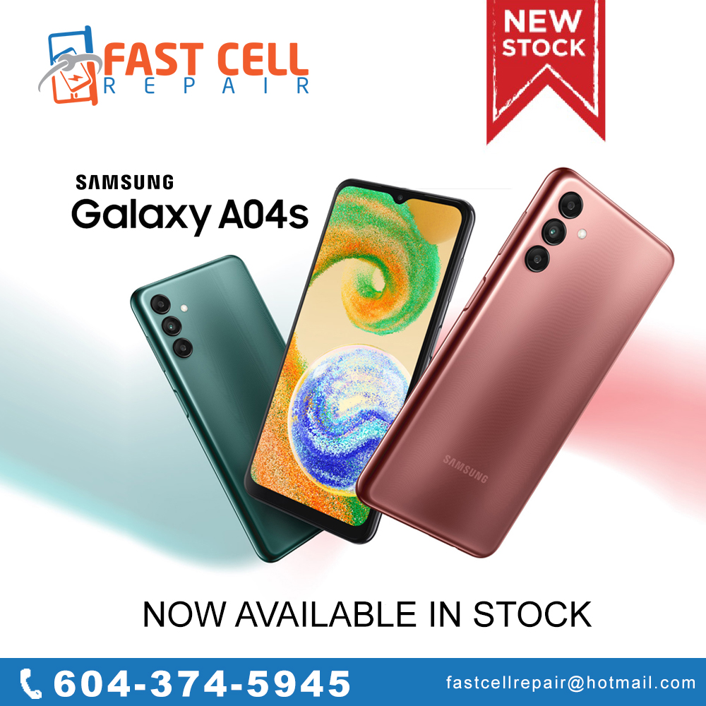 FastCellRepair1's tweet photo. 𝐒𝐚𝐦𝐬𝐮𝐧𝐠 𝐆𝐚𝐥𝐚𝐱𝐲 𝐀𝟎𝟒𝐬
Available For Sale
Locations in #Vancouver, #Burnaby &amp; #NewWestminster.
Shops timing: 10:00 am to 20:00 pm.
Contact now: +1 604-374-5945.
Website: https://t.co/Nz39f3wqVJ
#SamsungGalaxyA04s #A04s #samsunggalaxy #cellphoneaccessories https://t.co/H8A9jFVjuq
