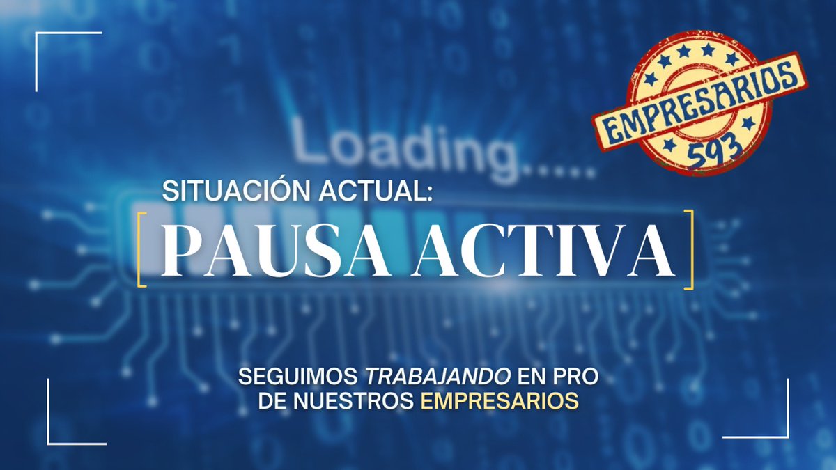 ¡Atentos colegas! Que nuestra PAUSA ACTIVA nos tiene en trabajando en pro de nuestra comunidad. Espéralo muy pronto. ¡Contigo, de la mano! 

#Empresarios593 #Emprendimientos #Emprendedores #Ecuatorianos #ComunidadDigital #Publicidad