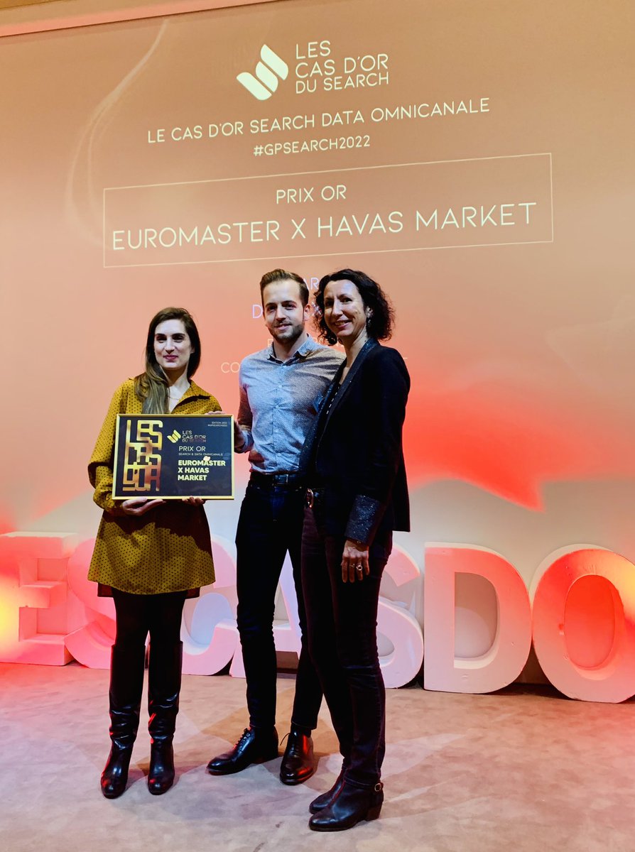 Havas Market France (@havasmarket) on Twitter photo <a href="/HavasMarket/">Havas Market France</a> remporte le prix #OR de la meilleure campagne #Search & #Data avec <a href="/Euromaster_Fr/">Euromaster France</a> au #gpsearch2022 !
đ Merci <a href="/RavinetSylvain/">Sylvain Ravinet</a> & <a href="/StephDecomp/">StĂ©phanie Decompois</a> dâEuromaster pour votre confiance ! #Performance #eCommerce <a href="/HavasMarket/">Havas Market France</a> remporte le prix #OR de la meilleure campagne #Search & #Data avec <a href="/Euromaster_Fr/">Euromaster France</a> au #gpsearch2022 !
đ Merci <a href="/RavinetSylvain/">Sylvain Ravinet</a> & <a href="/StephDecomp/">StĂ©phanie Decompois</a> dâEuromaster pour votre confiance ! #Performance #eCommerce