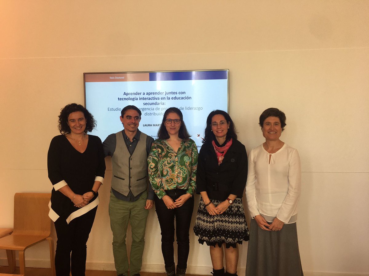 Felicitats a la nova doctora Laura Martí. Excel.lent defensa tesi sobre la promoció d’estratègies x aprendre a aprendre (L2L2) amb tecnologia. El nostre agraïment al panel per les seves contribucions al treball @FEPTS_UdL @UdL_info @LauraMarti22 @COnTic15 @Guindavols @VirLarraz