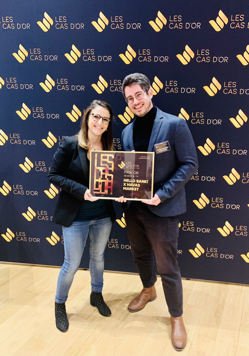 Havas Market France (@havasmarket) on Twitter photo Le #gpsearch2022 câest avant tout grĂące Ă nos clients đ
Nous tenions à remercier <a href="/Hellobank_fr/">Hello bank! France</a> qui a remporté le prix #OR de la meilleure campagne #Search & #TV !
đ Merci @ClaireJounot & @CristinaTEXEIRA dâHello bank! pour votre confiance ! #Performance Le #gpsearch2022 câest avant tout grĂące Ă nos clients đ
Nous tenions à remercier <a href="/Hellobank_fr/">Hello bank! France</a> qui a remporté le prix #OR de la meilleure campagne #Search & #TV !
đ Merci @ClaireJounot & @CristinaTEXEIRA dâHello bank! pour votre confiance ! #Performance