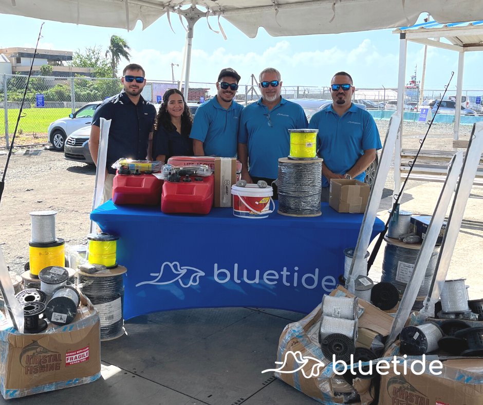 bluetidepr's tweet photo. Yesterday, Bluetide delivered fishing &amp; safety equipment for the fishing villages of Naguabo and Vieques, as part of the program "Disaster Preparedness for Fisheries" powered by Banco Popular. 

#Fisheries #Safety 
#Bluetide #BlueEconomy 
#Popular #PuertoRico 
#business #disaster https://t.co/7WVkuUWES6