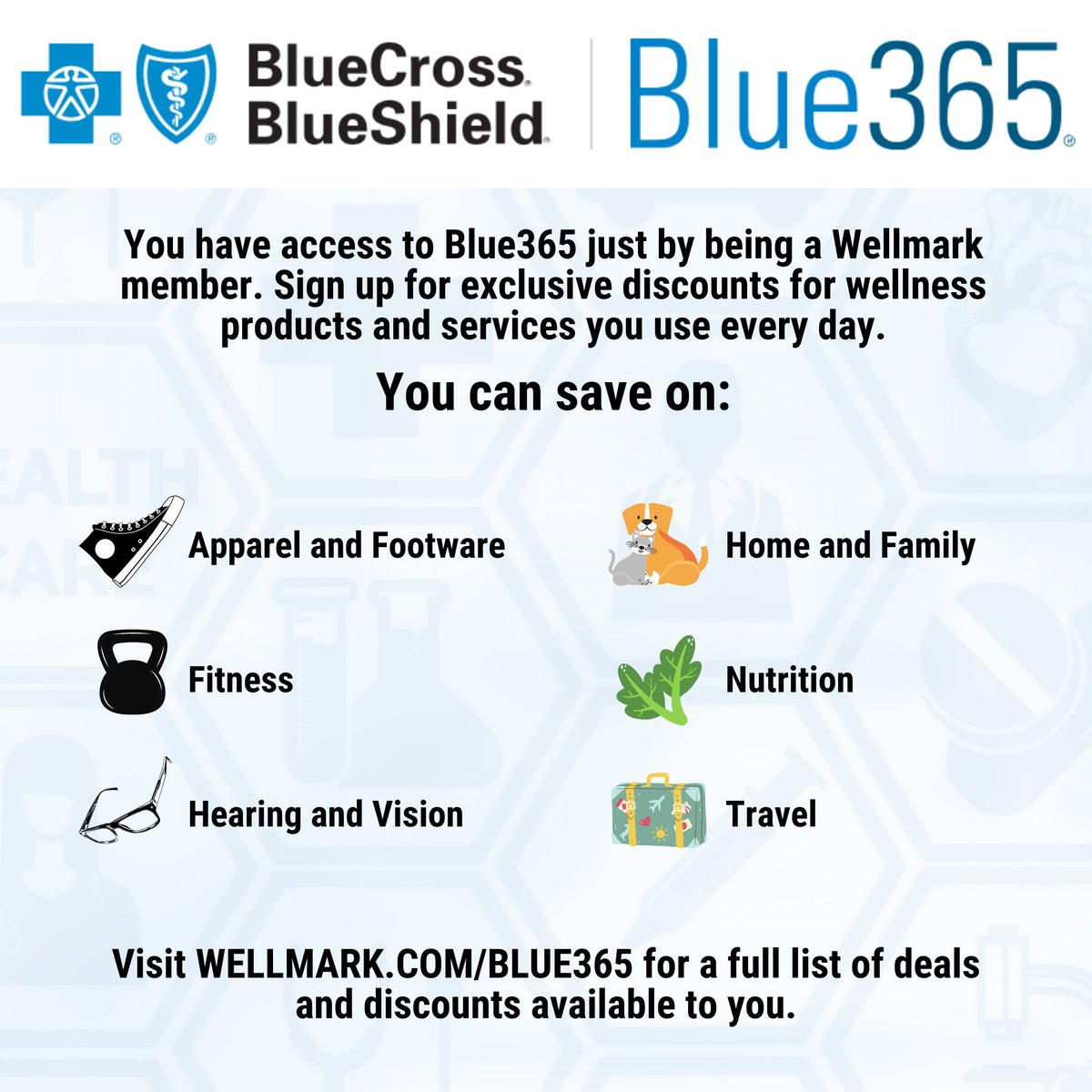 benefitssd's tweet photo. Find out what deals and discounts are available to you with #Blue365 through @WellmarkBCBS. 
Learn more at https://t.co/nzVeSL7aQ8 today!
#benefits #fitness #discounts #deals #southdakota #StateGovernment https://t.co/cr1TmbFGxr