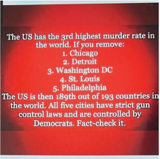 JohnSchloss's tweet photo. @SenSanders Bernie, only a minority of Americans demand that.  I own a gun and I guarantee it poses no threat to anyone who does not plan to break into my house.  I think the issue is people who believe shooting another human being is ok.  Consider this: https://t.co/2XcHMHPayW
