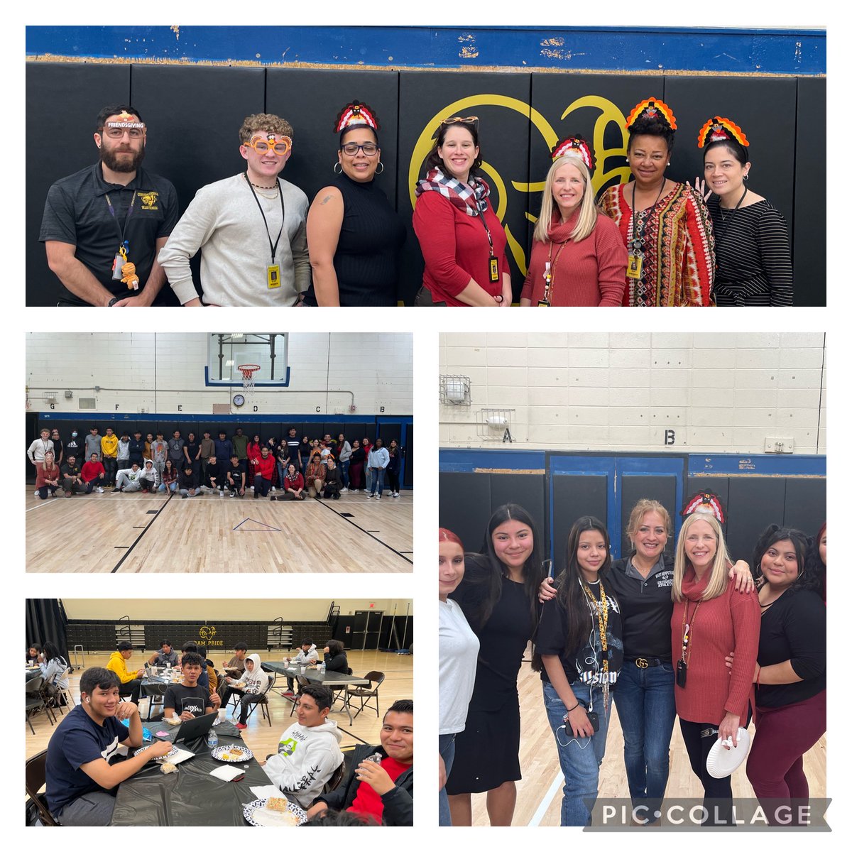 WH_ENL's tweet photo. Amazing ENL Thanksgiving Luncheon today! Food, Laughter, Togetherness & #RamPride was in full swing! So #RamThankful for all these Ss and Ts! Also So happy to see some ENL alumni return as & other dept Ts teachers!! @wh_secondary @WhufsdRams #RamCulture #All4Ells https://t.co/dd1Byht7Kn
