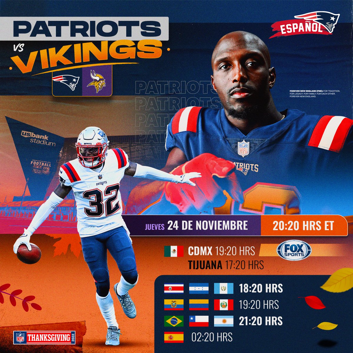 patriotsespanol's tweet photo. Aquí la invitación formal. ¡Te esperamos! 🙌

#NEvsMIN | #PatriotsEspañol https://t.co/l7Nqu3uESG