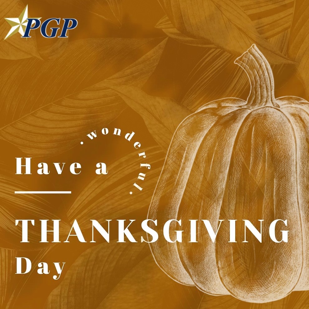 We wish for you a harvest of blessings this Thanksgiving from the PGP-USA family to yours.