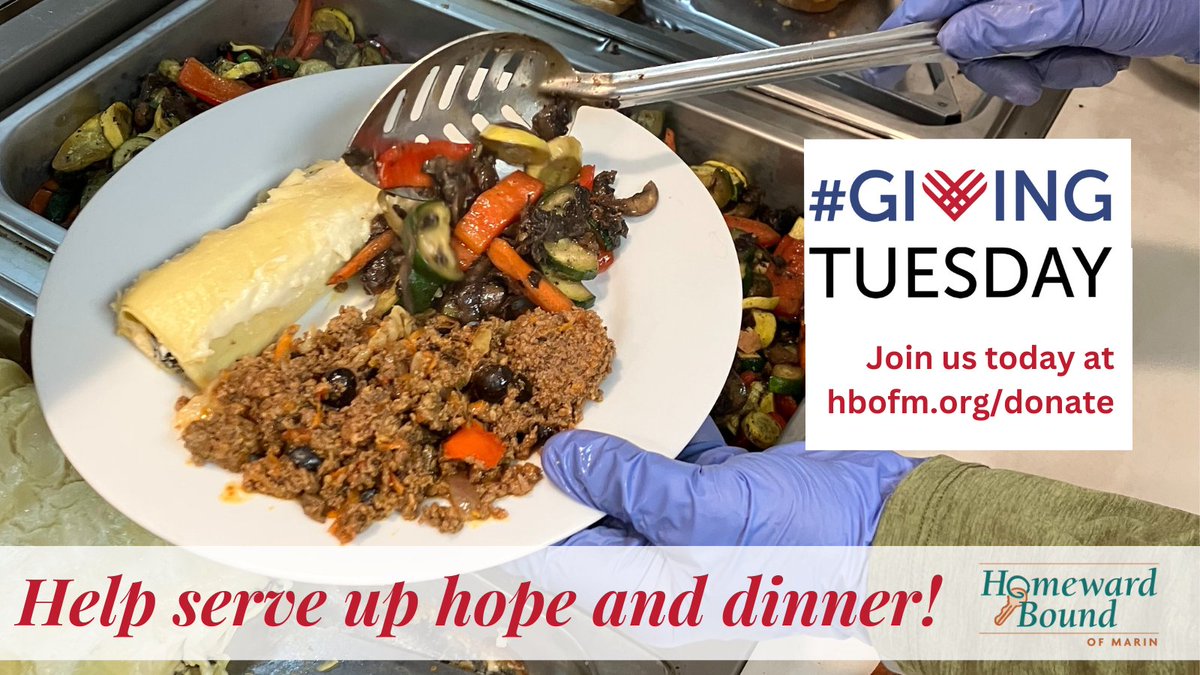 Nourish people moving out of homelessness with a gift today! We're matching all gifts to serve nightly meals at Jonathan's Place, our new shelter and housing program. Double your impact when you invest today in food and fellowship. #GivingTuesday #MarinCounty