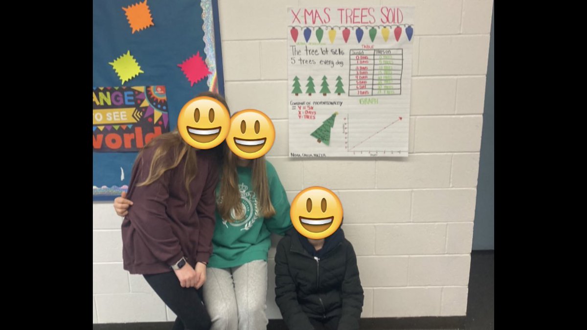 Mmoran_edu's tweet photo. 8th graders spreading some math love around the school before Thanksgiving break! Very creative interpretations of proportional relationships! @SwampMiddle #iteachmath #mtbos https://t.co/rtKd57gwCr