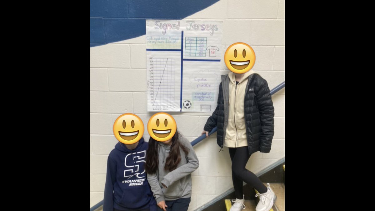 Mmoran_edu's tweet photo. 8th graders spreading some math love around the school before Thanksgiving break! Very creative interpretations of proportional relationships! @SwampMiddle #iteachmath #mtbos https://t.co/rtKd57gwCr