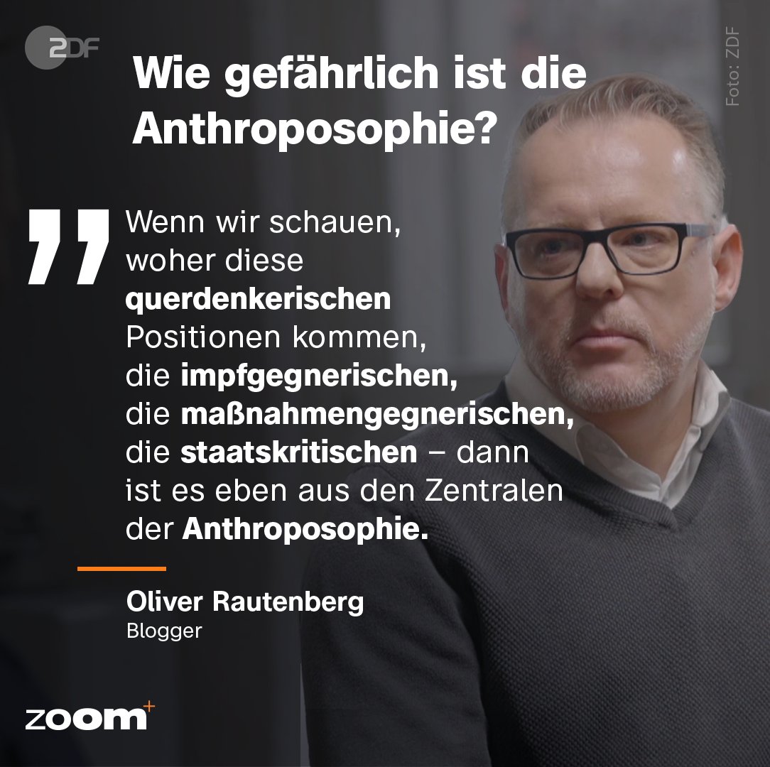 Anthroposophie, die esoterische Weltanschauung, auf der die Waldorfpädagogik beruht, steht oft im Gegensatz zur Wissenschaft.

@jochenbreyer will wissen, welches Denken dahintersteckt und spricht dazu u. a. mit @AnthroBlogger. #ZDFzoom

zdf.de/dokumentation/…