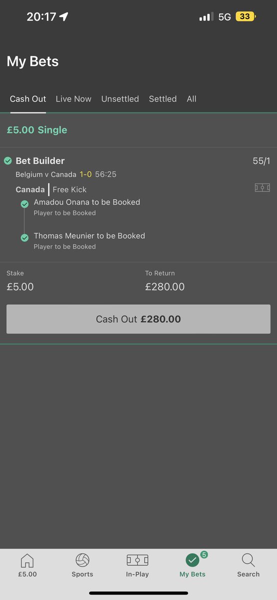 mattcropley95's tweet photo. Saw the subs at half time so thought I’d have a bet… 8 minutes later it was in ✅😂 https://t.co/KAzyeJ6RkA
