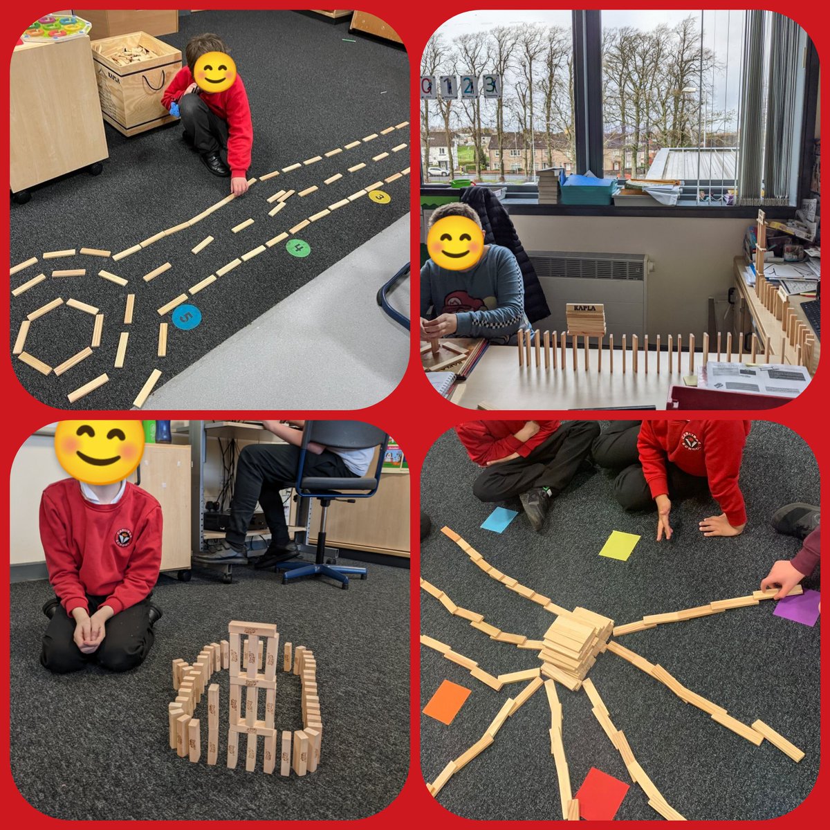 CarlibarCCC's tweet photo. @ERC_STEM @CarlibarPS  Children all across CCC have been exploring their creativity &amp; working on their logical thinking &amp; engineering skills using Kapla. It was great fun too! #weareccc https://t.co/jAFbNAhq0v