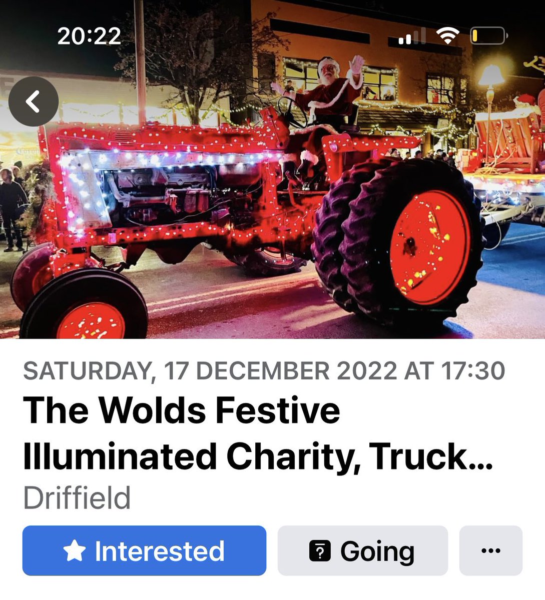 The Wolds Festive Illuminated Charity Truck and Tractor Run is on 17th December starting from Driffield Showground. Decorate your trucks and tractors and join us on the 32 mile road run via local villages. Please RT