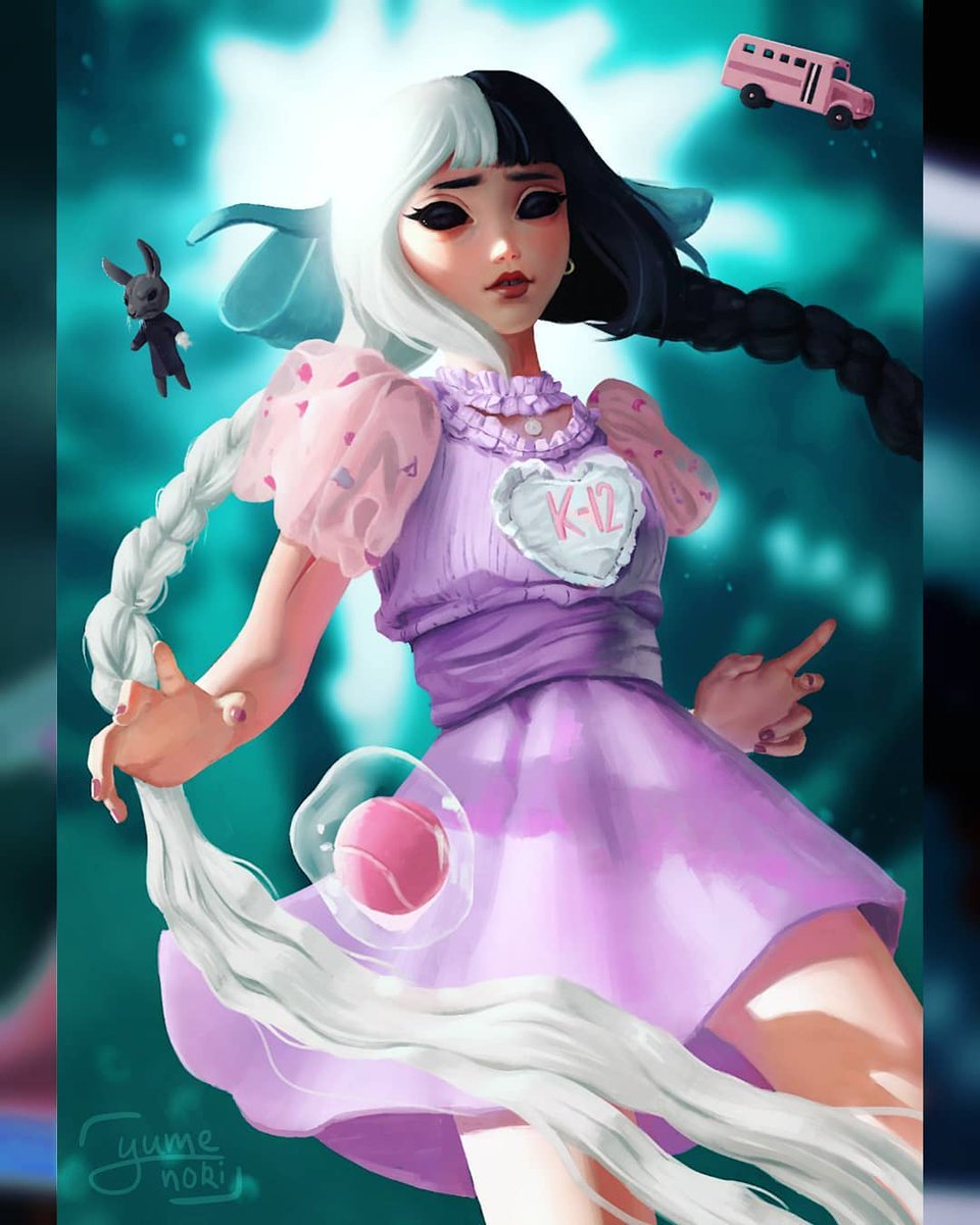 BiahRuiva2's tweet photo. Concept art - Melanie Martinez
It would be cool to bring her into the game. In addition to being beautiful, it would make sense to put her in with this mix of characters that has been happening, in the game!! 
#Fortnite @FortniteGame https://t.co/o0lVmd8Og2