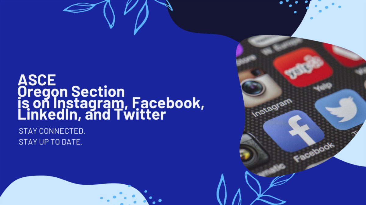 ASCEOR's tweet photo. The Oregon Section has multiple social media platforms so we can keep you updated with our latest events and news! 

Check out our Linktree to follow up on all our social platforms: https://t.co/E3V0iQCT0t https://t.co/JmZM3LhZDC