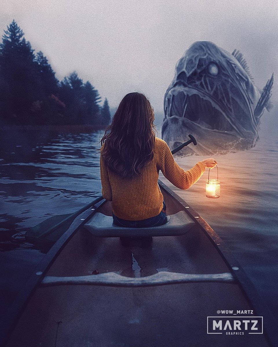 For some fishing trips, you might be the bait. Artwork by <a href="/wow_martz/">MarcellaMartz🍀</a> and created with the help of PixelSquid stocks. #photobash #photoediting