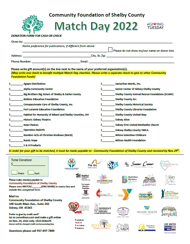 Is there a child or teen in your life who may be living with a harmful domestic issue?
FLEF is participating in the Community Foundation of Shelby County Match Day. Money raised will be used for an on-site mental health program for students. Read the attached file to learn more.