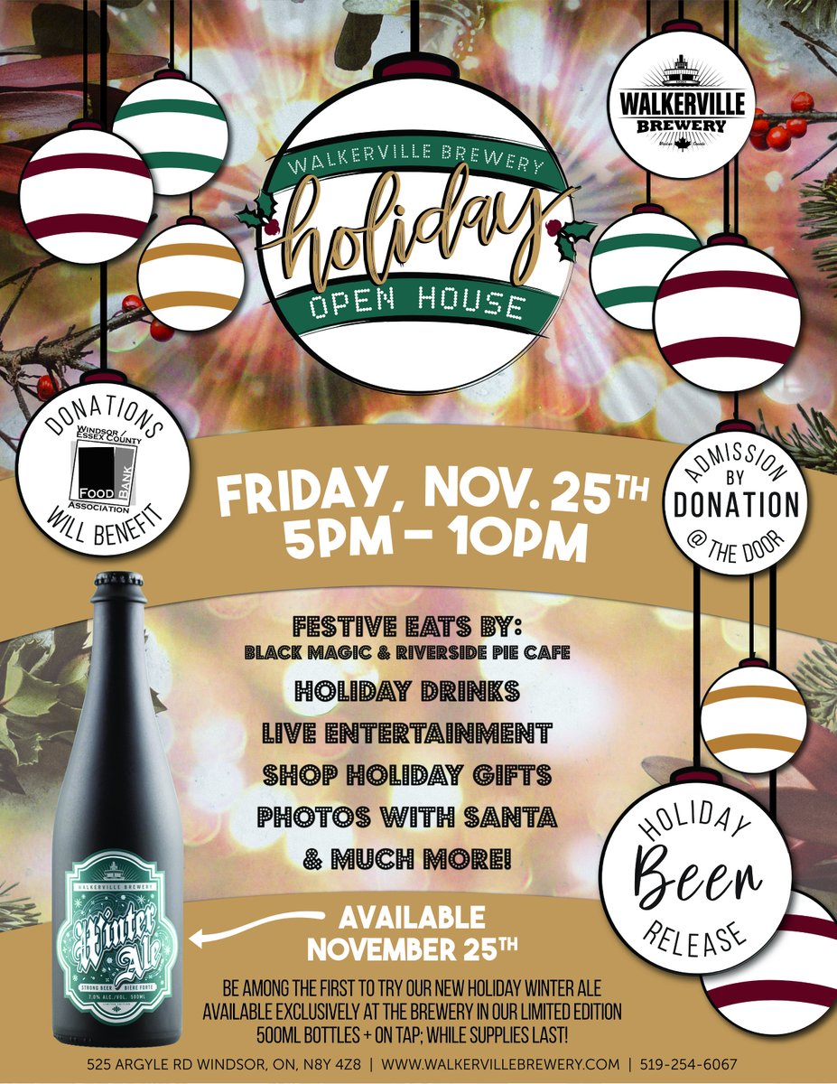 Tis the Season! Are you attending @WalkervilleBrew holiday open house on Friday? 🎄🍻

Admission goes to helping feed the need in our community. Try their new holiday beer, enjoy live entertainment &amp; begin your Christmas shopping, all while helping a great cause!

<a href="/UHC_/">UHC - Hub of Opportunities</a>