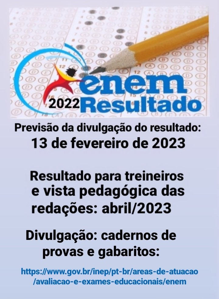 fenixspfblog's tweet image. #enem2022 #inep #gabaritos #cadernosdeprovas #educacao #MEC #seemg #redação Divulgação dos cadernos de provas e gabaritos.