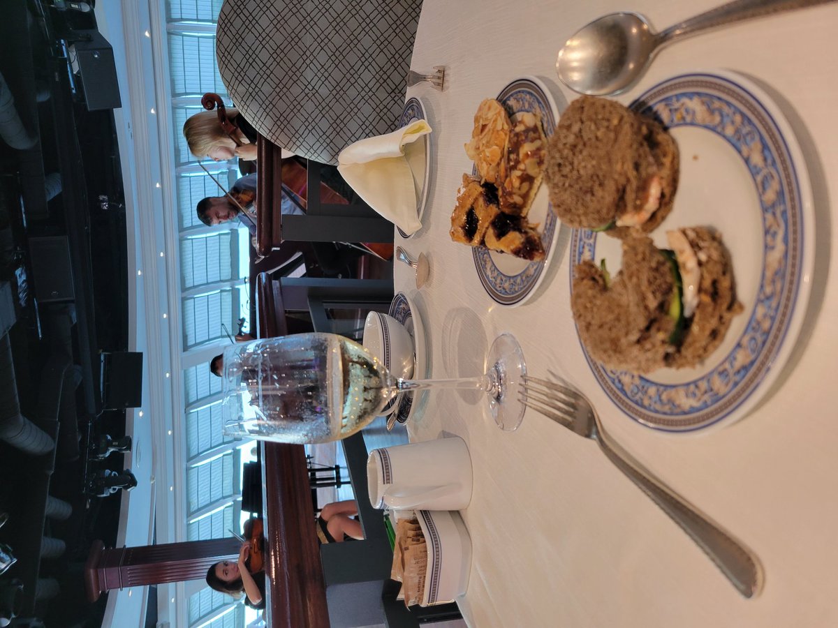 CarlByington's tweet photo. Afternoon land and river adventures done...now time for afternoon tea...all so civilized...except for the wino at my table 🤪😅
#NoTeaForMe #winelover #WineWednesday https://t.co/jg4M2QdUon