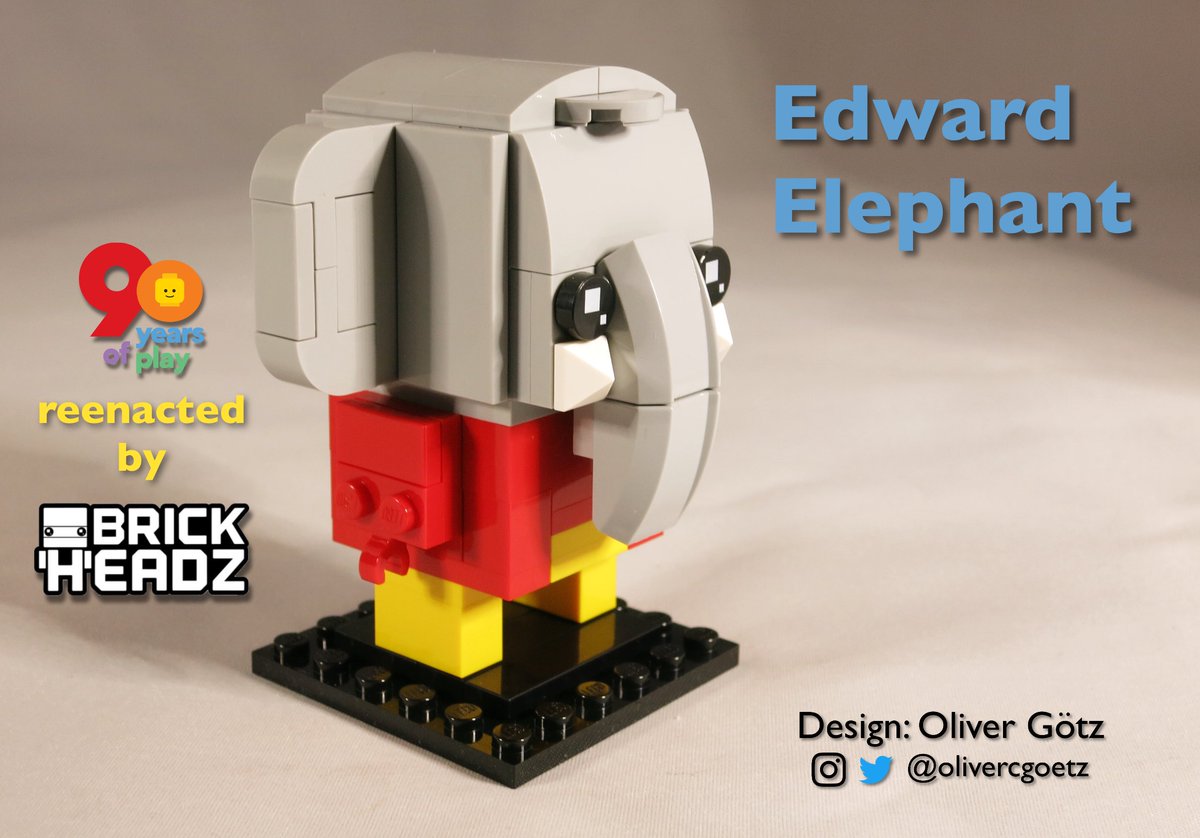 To honor the Fabuland theme in my series „90 Years of Play – Reenacted by BrickHeadz“, here is Edward Elephant!

Get the instructions on <a href="/Rebrickable/">Rebrickable</a>

#LEGO #BrickHeadz #90YearsOfPlay #LEGO90Years #Fabuland #Elephant #EdwardElephant

rebrickable.com/mocs/MOC-12961…