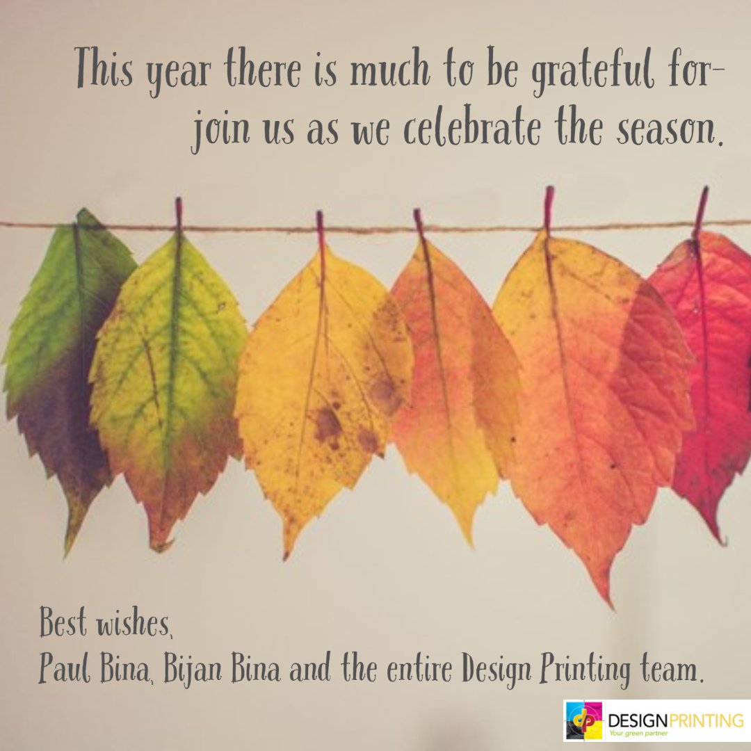 dprintla's tweet photo. This year there is much to be grateful for- join us as we celebrate the season.  Best wishes from Paul Bina, Bijan Bina and the entire Design Printing team.

#thanksgiving2022 #givingthanks #dprintla #designprinting #celebratetheseason @dprintla https://t.co/tbTtWUO5k9