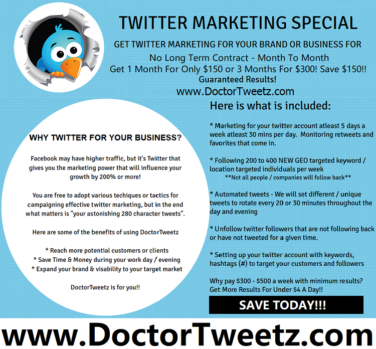 GeorgiaTweetz's tweet photo. Get your business or brand in front of your customers! Save Money Today!! https://t.co/pcpmRFWPCP Gain NEW targeted followers, unfollow those not tweeting and more!! https://t.co/GkGQo0bWHi