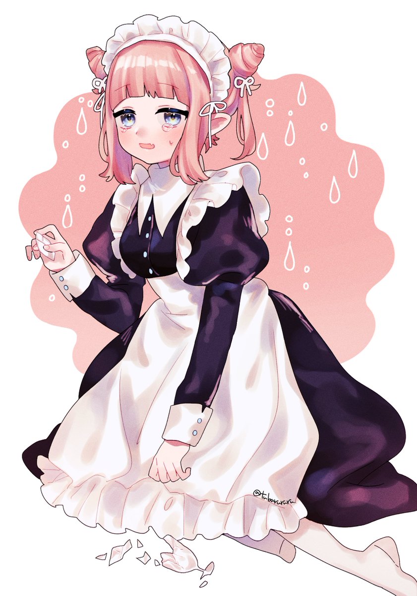 「メイドさん 」|つばるのイラスト