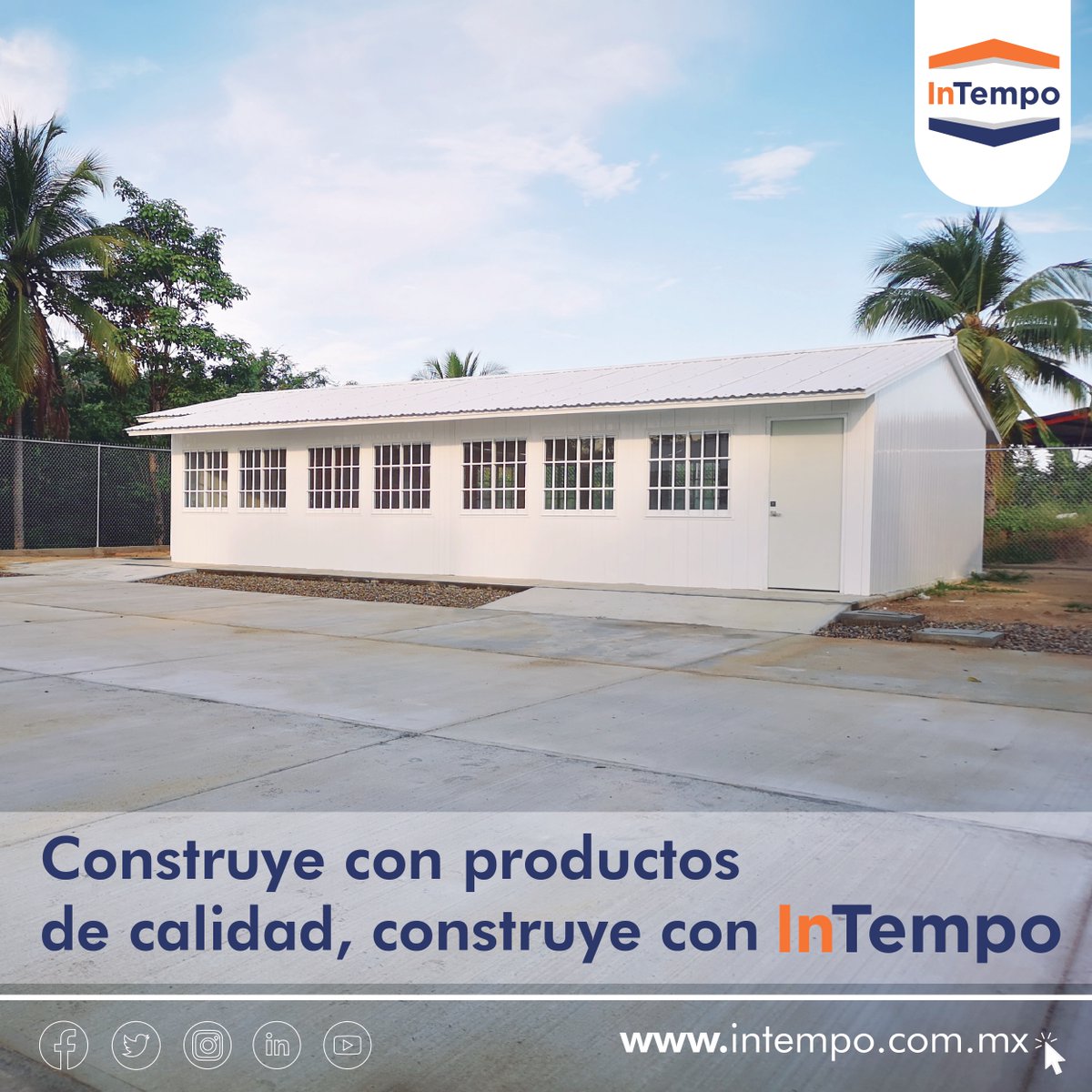 InTempoMX's tweet photo. En InTempo desarrollamos proyectos para construcción de rápida edificación, máxima resistencia y calidad. Todo con tecnologías propias patentadas. 👷
📞Whatsapp: https://t.co/oITjfnEACP 
💻Conoce más en: https://t.co/FPOY1AZIX1 https://t.co/bAqur6jKDx