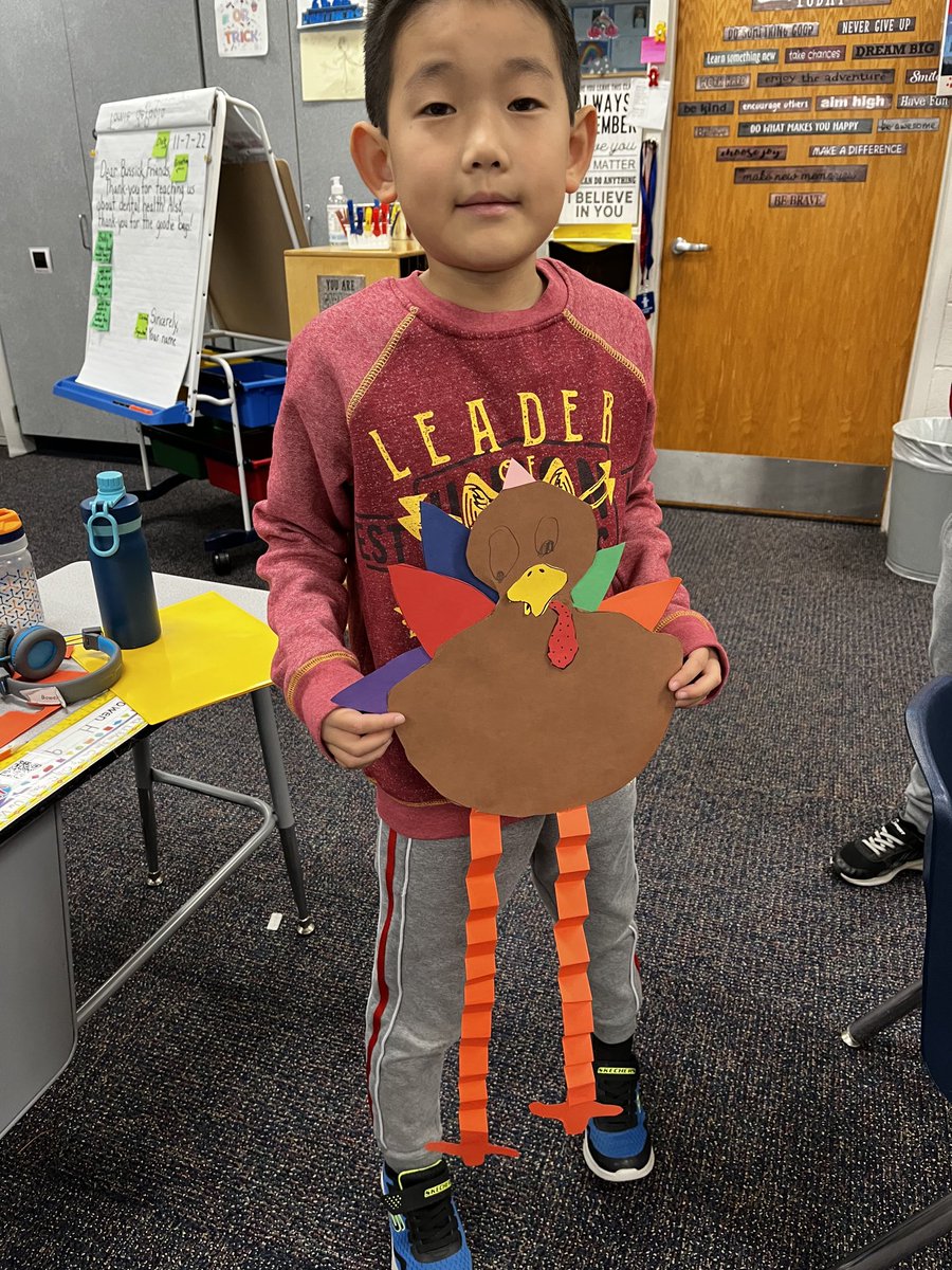 Learning about writing “How-To” books then following directions to create turkeys! Happy Thanksgiving to all! ⁦<a href="/AESPanthers/">Aboite Elementary</a>⁩ #Thanksgiving2022