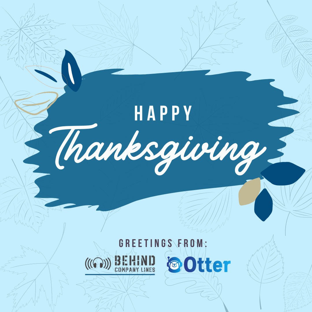 Wishing you all a wonderful Thanksgiving filled with love and happiness! 🍂

Greetings from us!
#otterlabs #behindcompanylines #thanksgiving2022