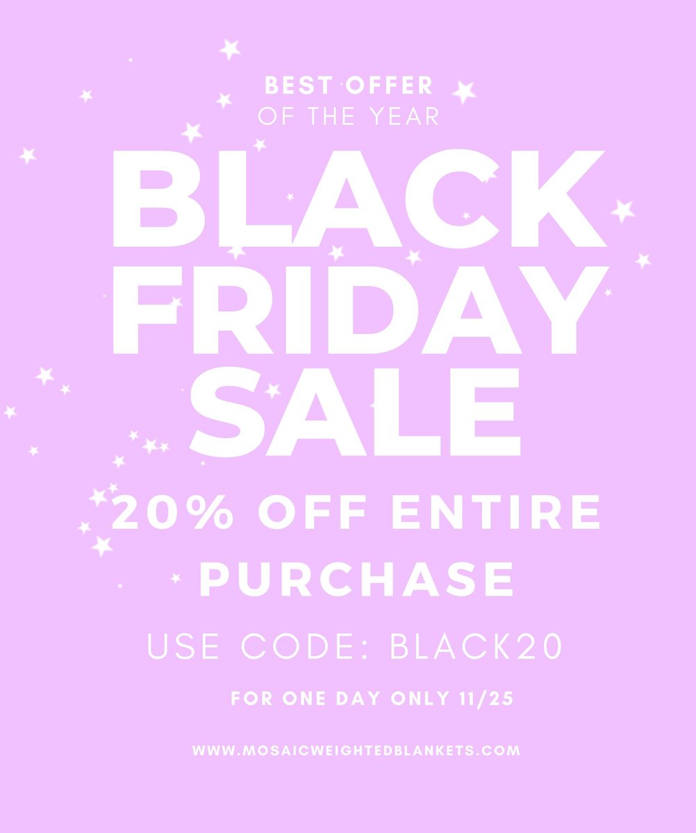 ONLY FOR 24 HOURS!! 20% OFF all orders. Starting at 12AM on 11/25 USE CODE: BLACK20 😆