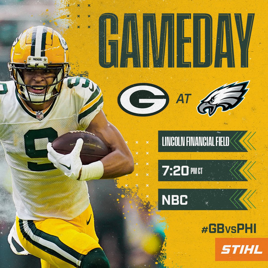Green Bay Packers on Twitter "Primetime in Philly! GBvsPHI 