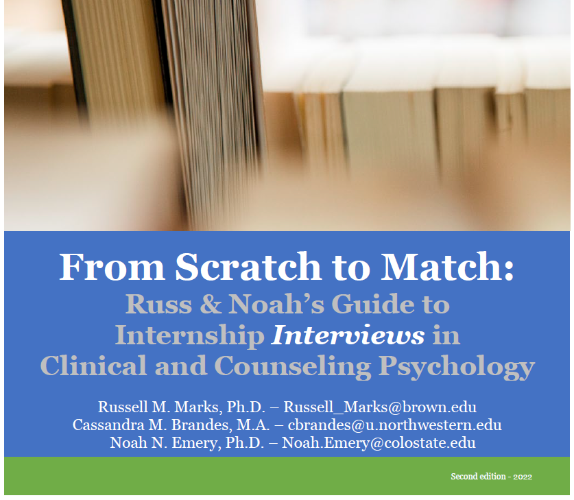 #APPIC internship interview season is upon us. The From Scratch to Match Team is excited to share the newest edition of our interview guide. It covers how/what to prepare, handling invites/conflicts, and suggestions for virtual settings. Find it free here: psychlabs.colostate.edu/emery/resource…