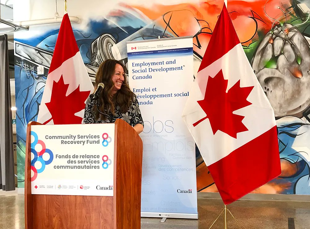 #ICYMI <a href="/ESDC_GC/">Employment and Social Development Canada</a> officially announced the #CommunityServicesRecovery Fund! This one-time $400 million investment will help charities and non-profits adapt for pandemic recovery. Watch the announcement event: buff.ly/3gq0Nf7