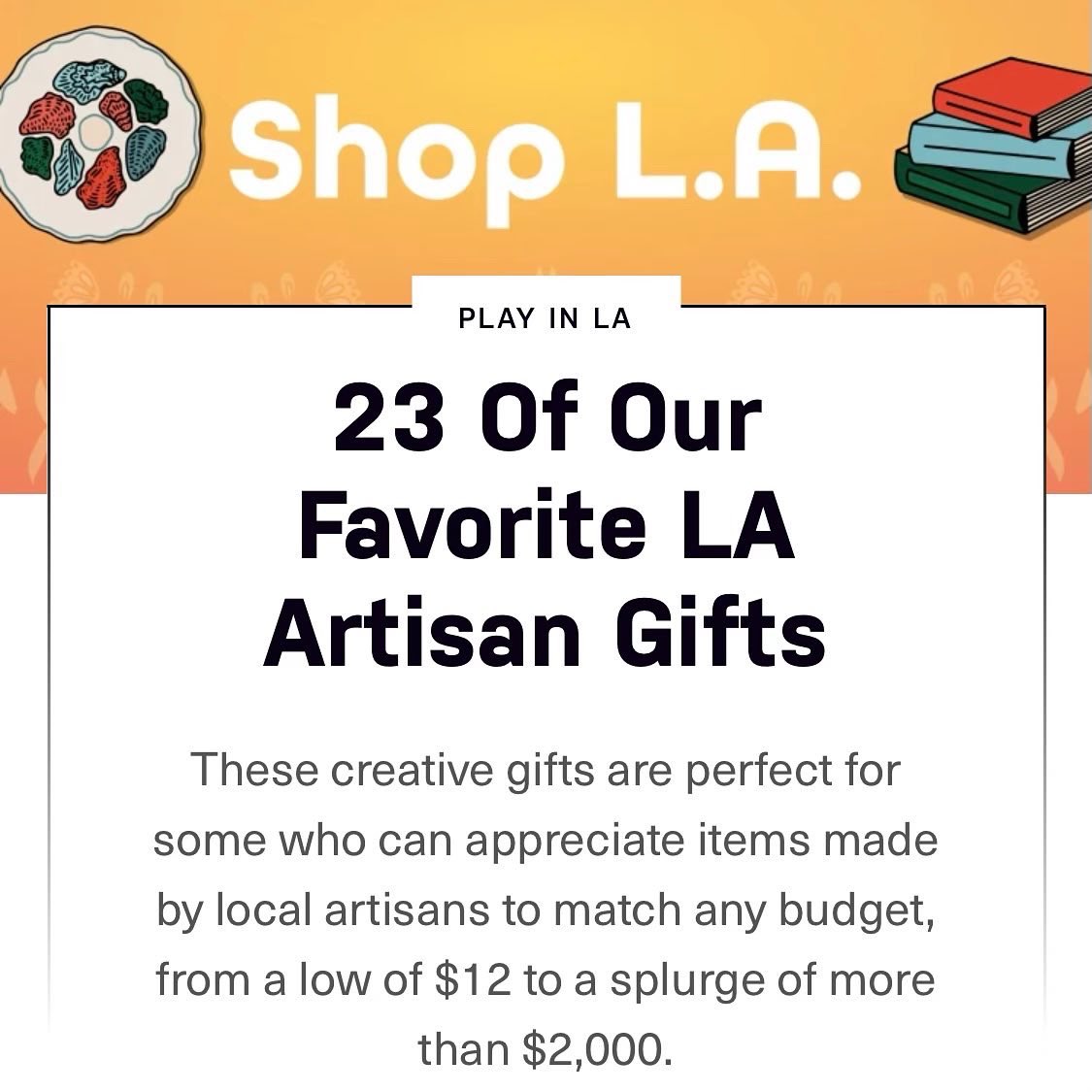 🗞️ Our Charcuterie Board is one of <a href="/LAist/">LAist</a> favorite LA Artisan Gifts! 

🪵 It’s always so fulfilling seeing our artisans beautiful work being shown and supported. 

#iwouldworkificould #wouldworks 

Read below! ⬇️

laist.com/news/los-angel…