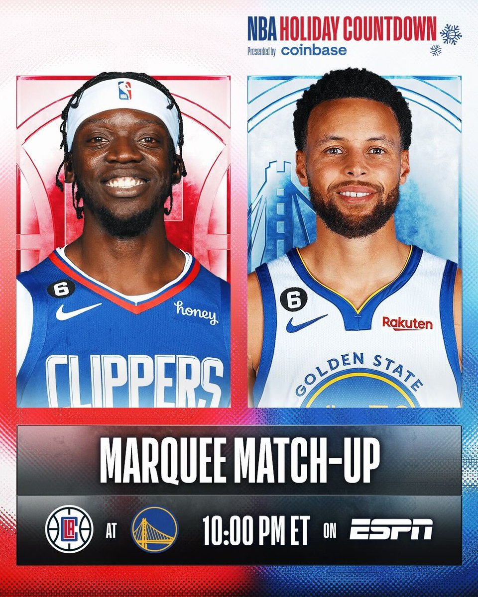 NBA on Twitter "The Clippers visit the Warriors to close out tonight's