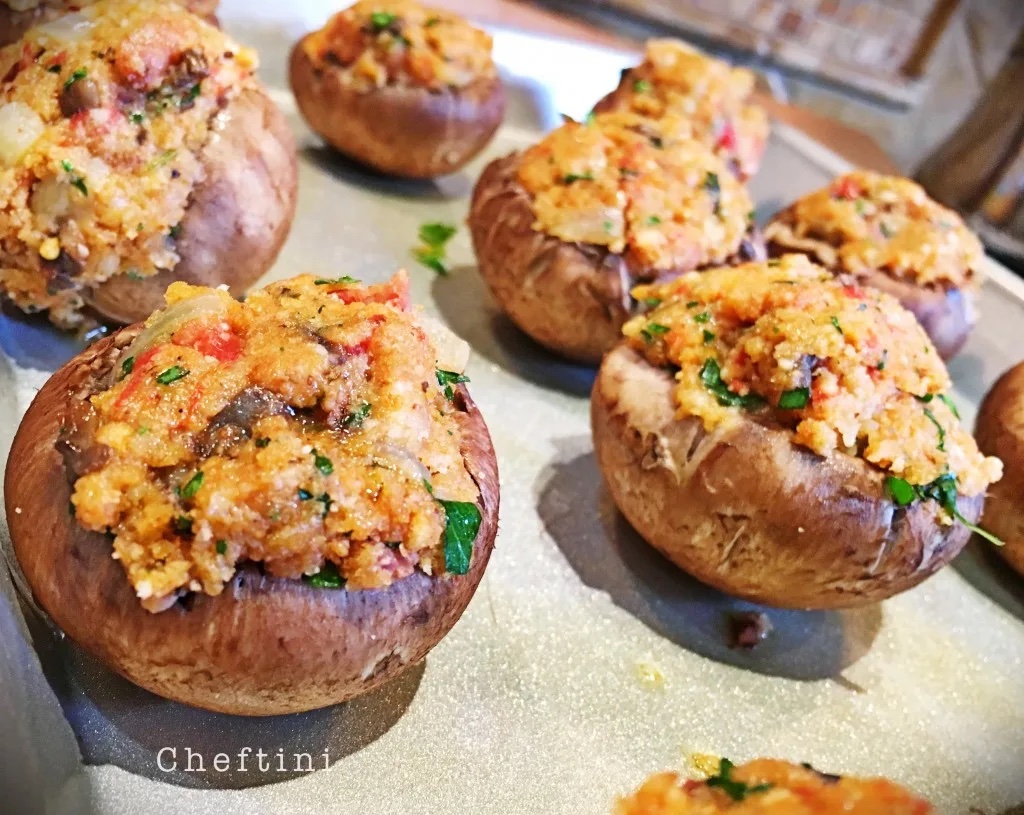 cheftini's tweet photo. Who else is obsessed with #Thanksgiving side dishes?  Stuffed Mushrooms make the perfect side for any holiday. https://t.co/YEm26vX7B0 #thanksgivingrecipes https://t.co/Ll8zgEKG8p