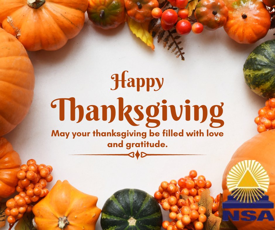 NextStepAssoc's tweet photo. Happy Thanksgiving from Next Step Associates, LLC
Enjoy family &amp; friends and stay safe. https://t.co/fDlGkbB3QT