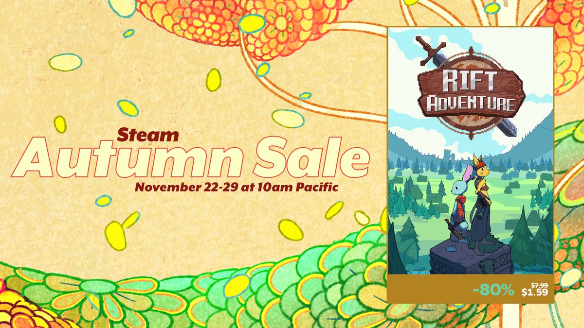 qubytegames's tweet image. Get Rift Adventure with 80% OFF as part of the Autumn Sale on #Steam!

Buy it here: bit.ly/RiftAdventureS…

#sale #qubyte #indiegame #indiedev #platformer
