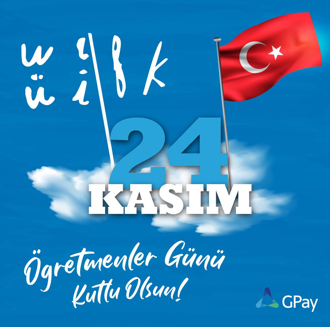 Hayatımıza yön veren, bilgileriyle yolumuza ışık olan tüm kıymetli öğretmenlerimizin günü kutlu olsun! 
#24kasımöğretmenlergünü #GPay